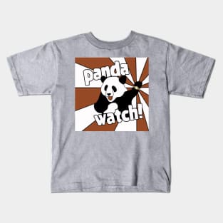 Panda Watch Kids T-Shirt